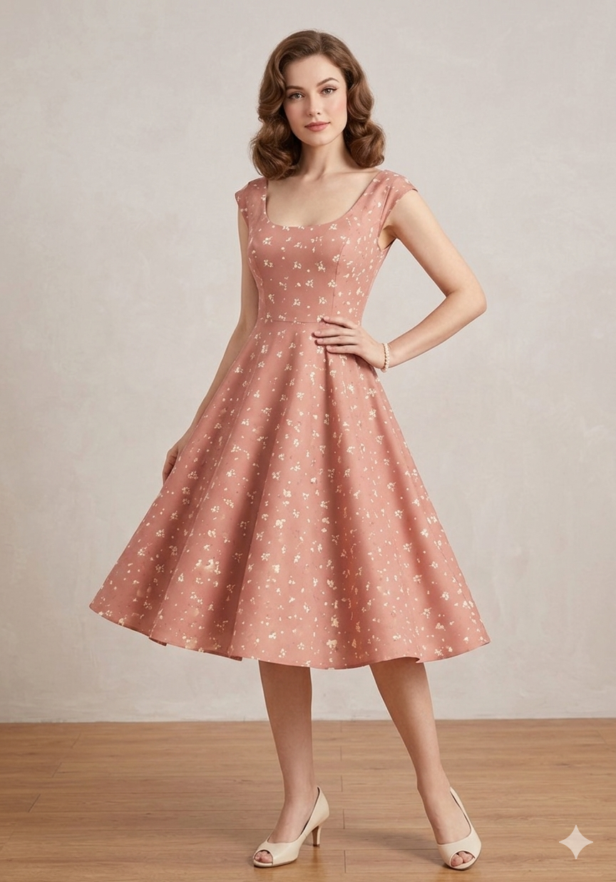 Floral Dream Midi Dress Sewing Pattern