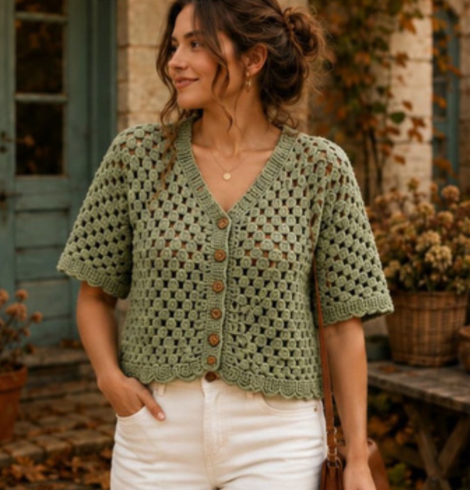 Sage Green Granny Cardigan Pattern